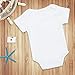 Rocksir Funny Slogan Super Soft Cotton Comfy Baby Short Sleeve Bodysuit (dilly-white, 6m)