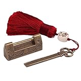 GTHER Decorative Vintage Lock and Key, Antique