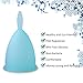 LEASEN Menstrual Cup-Health Care Soft Silicone Lady Cup-A Perfect Feminine Alternative to Sanitary Napkins(Blue,Small)