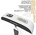 MagicPro Digital Hanging Luggage Scale, Rubber Paint, Temperature Sensor, 110 Pounds, Silver 2 Pack