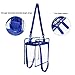 BAGAIL Clear Bags 12x6x12 Stadium Approved Clear Tote Bag with Zipper Closure Crossbody Shoulder Bag with Adjustable Strap(RoyalBlue)