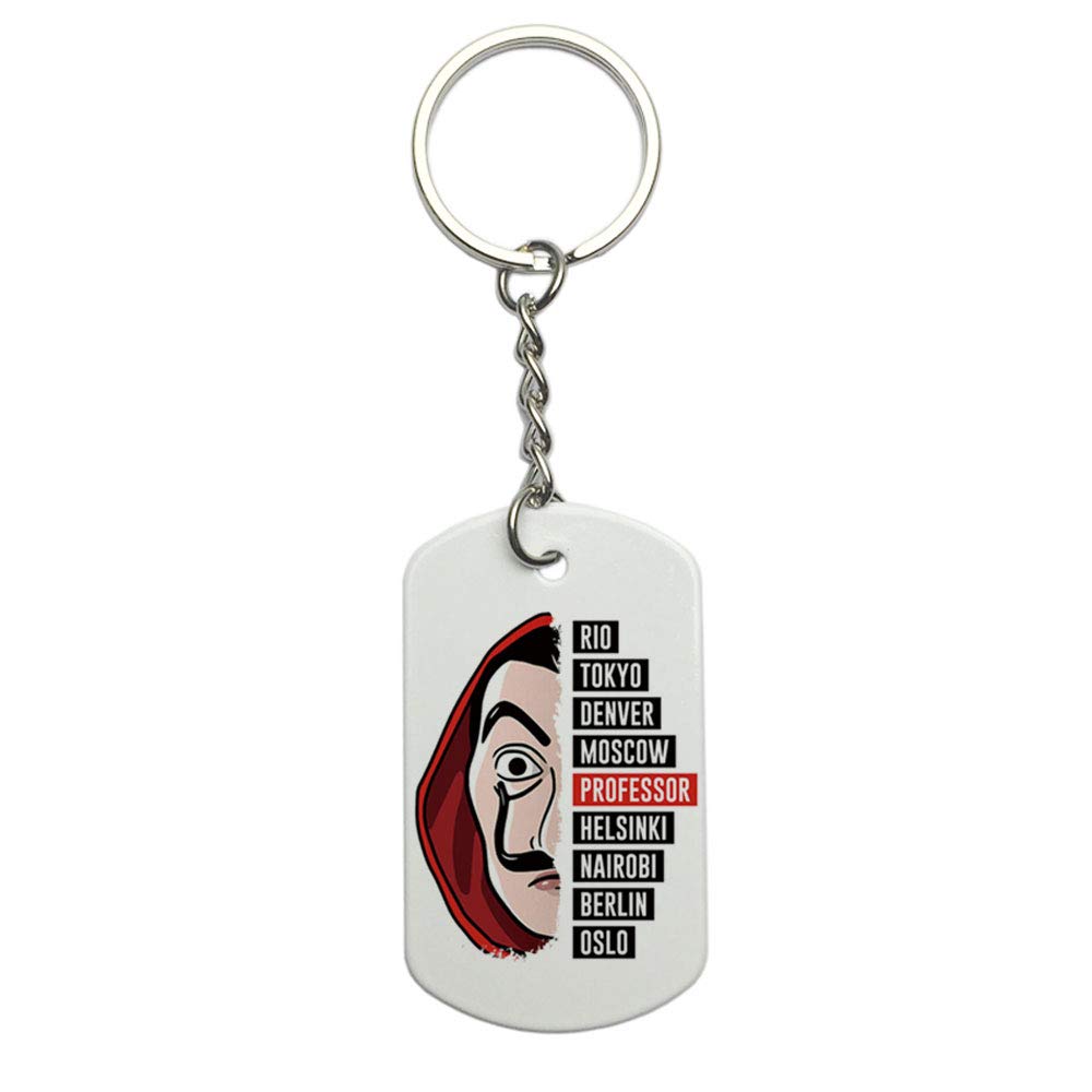 La Casa De Papel Accessories Casa De Papel Keychain Money Heist Keyring Collectibles Keychains