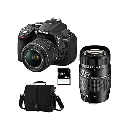 Nikon D5300 + 18-55 VR + TAMRON 70-300 DI + Bag + SD 4GB: Amazon ...