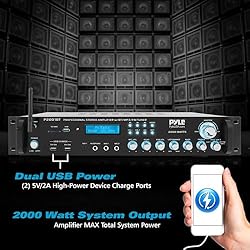 PYLE Multi Channel Bluetooth Preamplifier Receiver