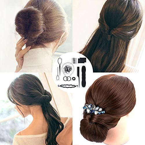 image for YHMALL 11 Pcs Hair Braid Tool Hair Styling Accessories Kit Set Bun Mak
