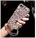Tianyuanxuan Iphone 7/8 Plus Case Acrylic Crystal Rhinestone Bling Diamonds Ultra Clear Cover Soft Shell for Iphone7/8 Plus-Pink