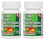 Deva Vegan Vitamins Vegan Tiny Tab Multivitamin & Mineral (90 Tabs X 2)