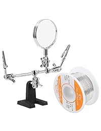 wyctin mano amiga con lupa Bono 60   40 Tin Lead Rosin Core Solder alambre para soldadura eléctrica y bricolaje