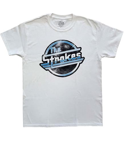 Amazon.com: Men's Strokes Red Logo T-Shirt Small Natural