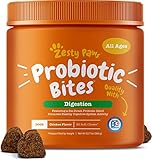 Probiotic for Dogs - with Natural Digestive Enzymes + Prebiotics & Pumpkin - for Diarrhea & Upset Stomach Relief + Gas & Constipation - Allergy & Immune + Hot Spots - Chicken Flavor - 90 Chew Treats