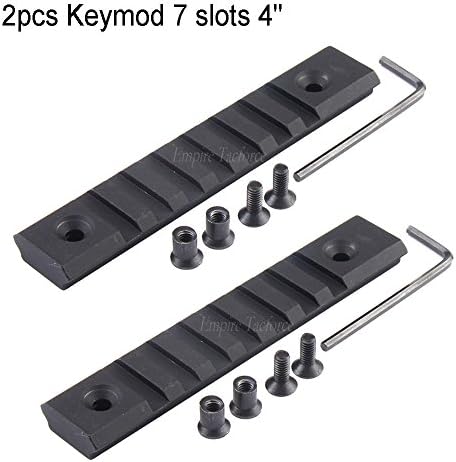 TACFUN 2 PCS 7 Slots 4" Rail Keymod Aluminum Section Light Weight