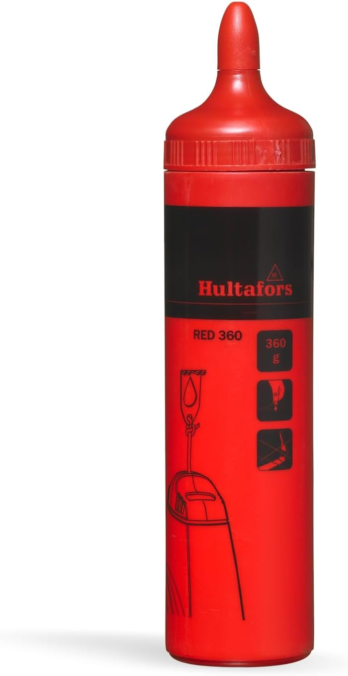 Hultafors Red Chalk Line Refill 360g for Indoor Outdoor Use Precise Lines
