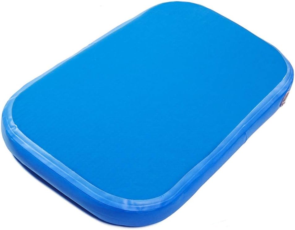 Vobajf Inflatable Gym Mat Airtrack Gymnastics Mat Inflatable GYM Mat GYM Practice Training Tumbling Mat Tumbling Mats (Color : Blue, Size : One size)