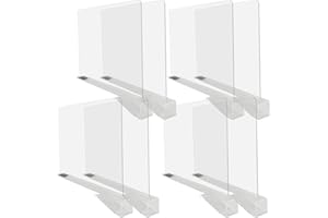 AeKeatDa 8 Pack Acrylic Shelf Dividers for Closets,Books,Clear Shelf Separators Multifunctional Shelf Divider for Kitchen Cab