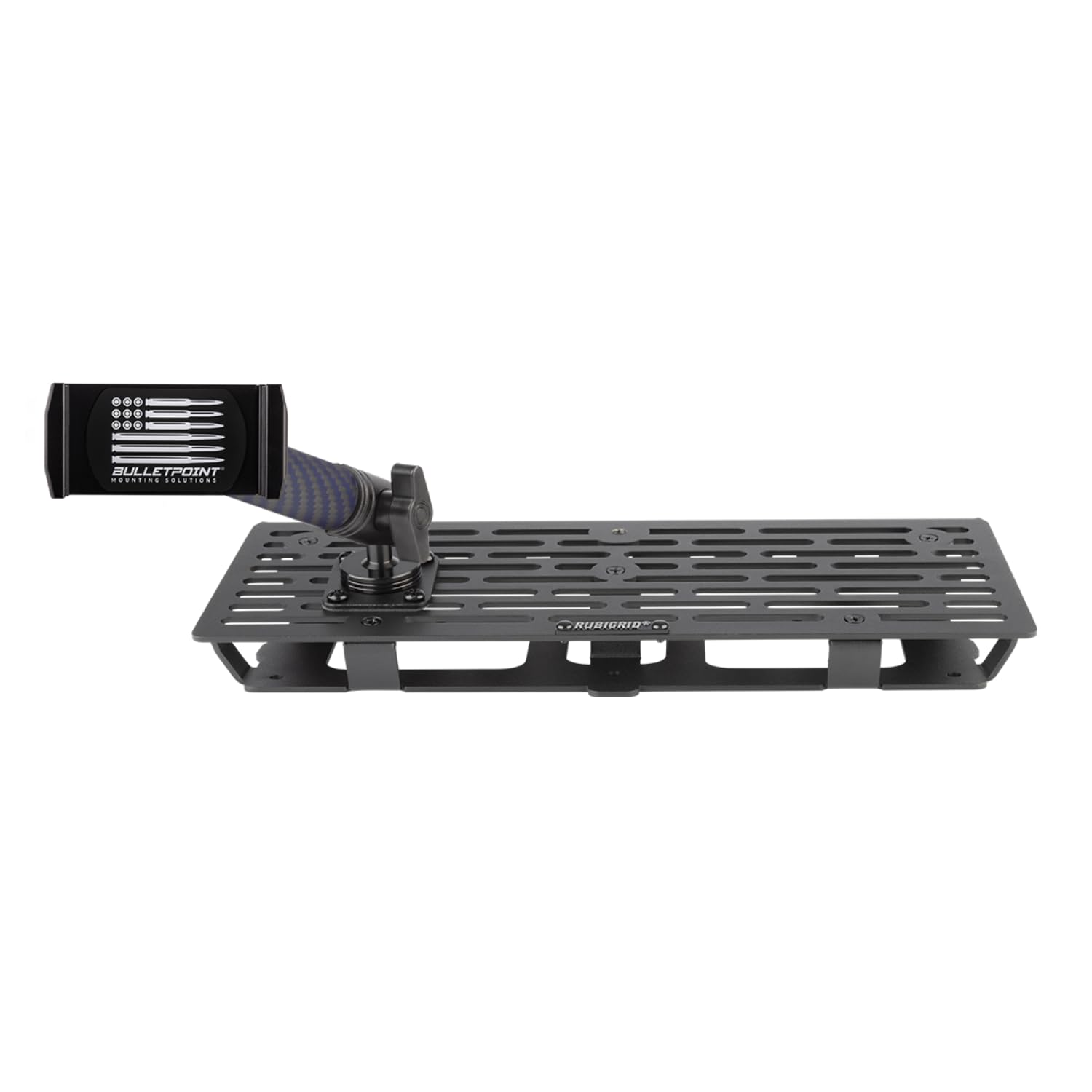 Bulletpoint RubiGrid Metal Dash Mount Phone Holder Multi-Device Mount Compatible with 2023+ Ford Super Duty (Spring-Loaded)