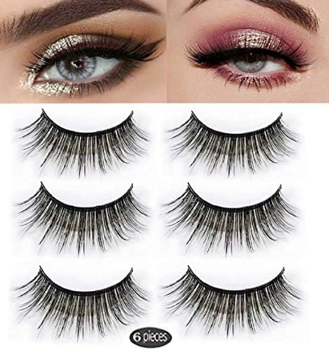 3D Mink Lashes 6 Pieces Luxury Collection Goddess | False Eyelashes | Natural Look and Feel | Mink | Stackable & Reusable | Non-Magnetic | 100% Handmade