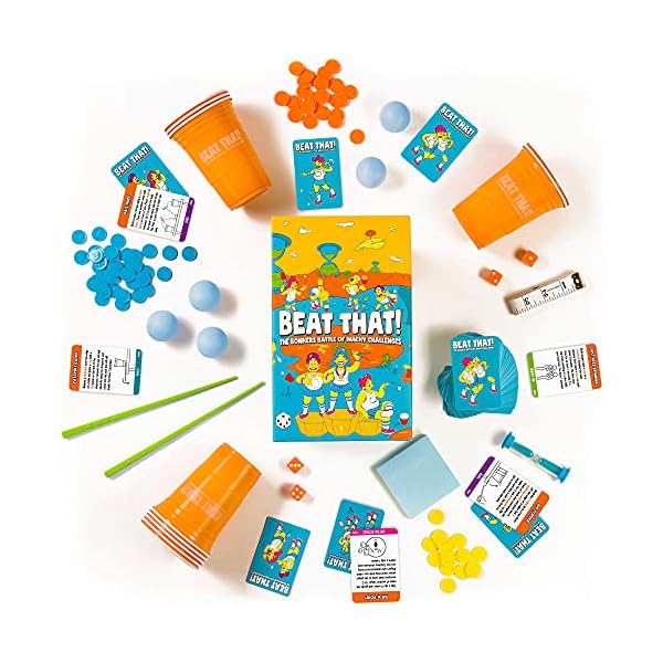 Beat-That-The-Bonkers-Battle-of-Wacky-Challenges-Family-Party-Game-for-Kids-Adults Gutter Games Beat That! - The Bonkers Battle of Wacky Challenges - Family Party Game for Kids & Adults, Card and Board…