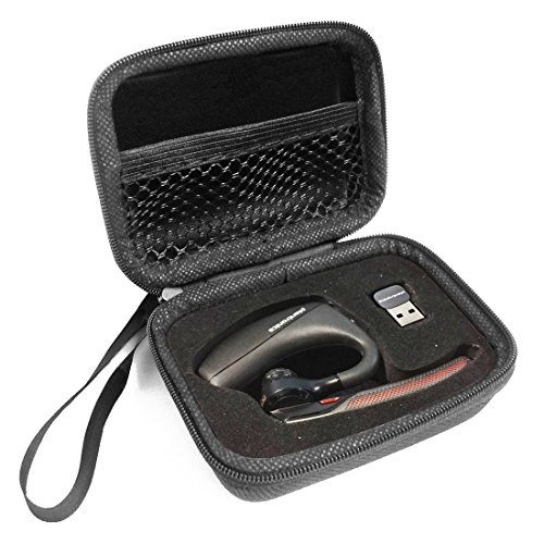 FitSand (TM) Travel Zipper Carry EVA Hard Case for Plantronics Voyager Legend, Plantronics Voyager 5200