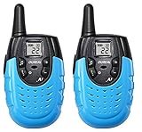 OUREAL Walkie Talkies for Kids Long Distance Two-Way Radio 2 Packs Blue