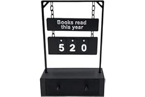 Books Read This Year Counter - Goal Setting Clear Display - Books Reading Counting Tracker,for Kids Adults Students Teachers 