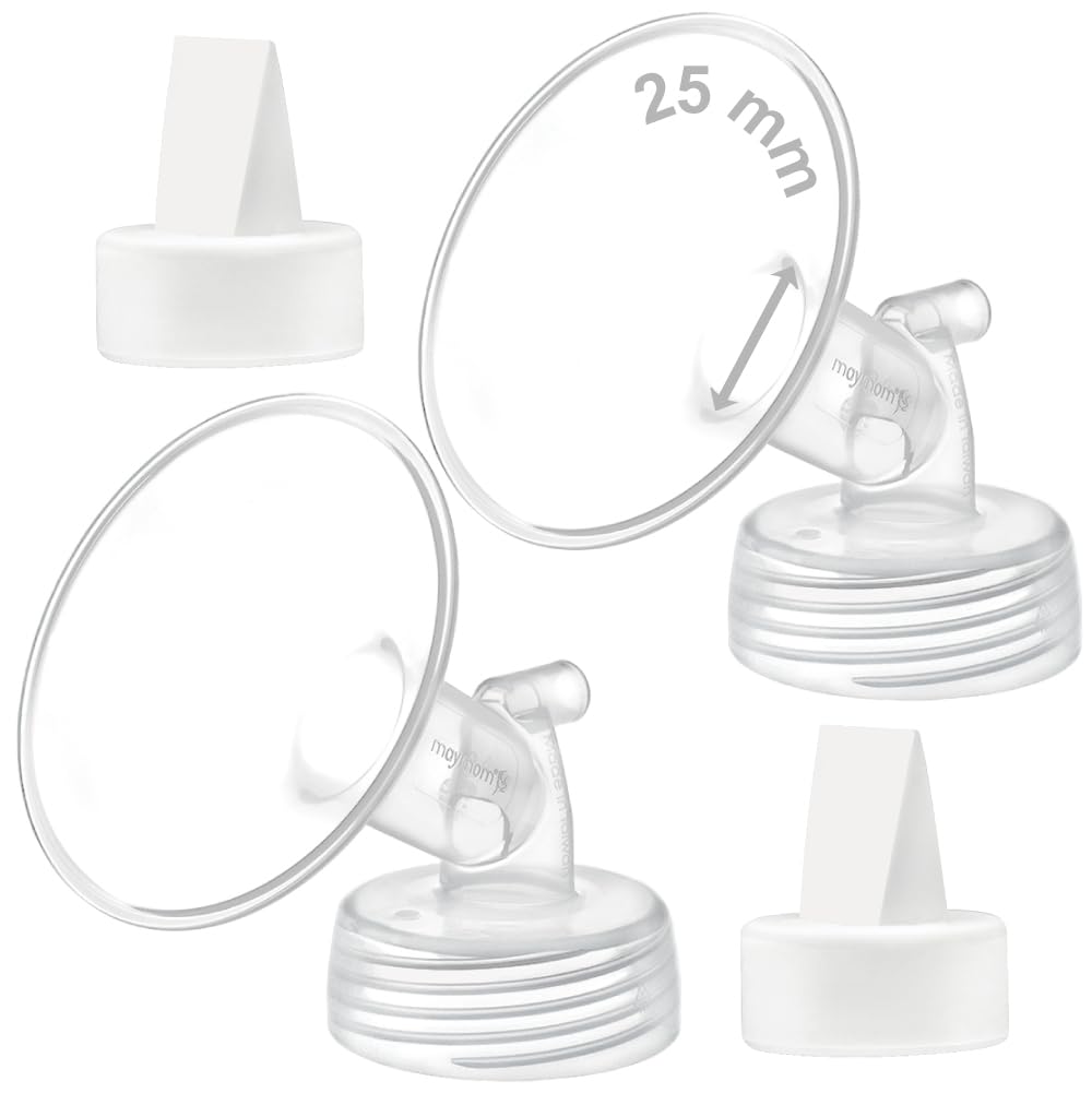 Photo 1 of Maymom 25 mm Flange and Duckbill Valve Compatible with Spectra S1 S2 S9 Plus Not Original Spectra Pump Parts Replace S2 Pump Parts Flange Duckbill Valve