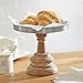 Mud Pie Pedestal Cake Stand, Brown