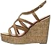 Madden Girl Women's Elmaa Wedge Sandal, Cognac Paris, 7.5 M US