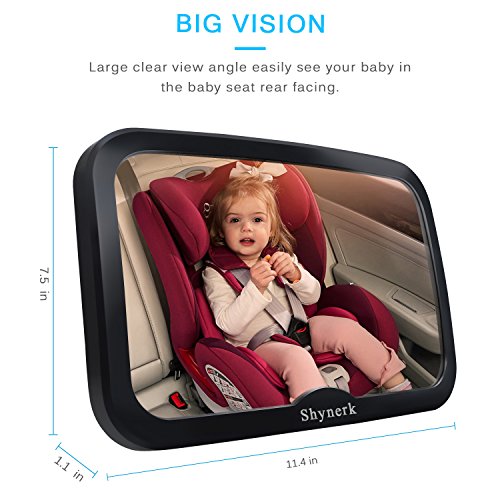 Shynerk Baby Car Mirror, Safety Car Seat Mirror for Rear Facing Infant