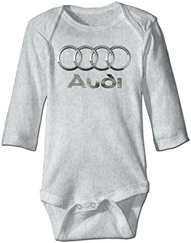 GUC Audi Cars Logo Emblem Baby Bodysuit Romper Ash 6 M