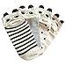 Caramella Cotton Novelty Socks Panda Ankle Socks for Girls and Women (Pack of 4)