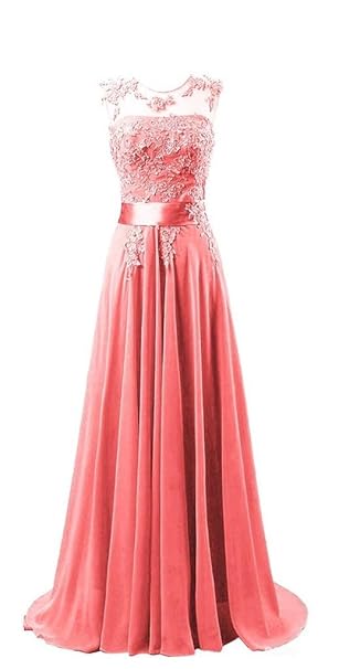 Kmformals Damen Chiffon Langes Party Ballkleid Abendkleid