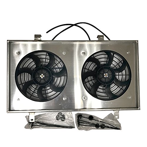 Buy JSD M027 10" Inch Dual Radiator Cooling Electric Slim Fan with