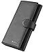 SimpacX Womens Wallet PU Leather RFID Blocking Purse Credit card Clutch (black)
