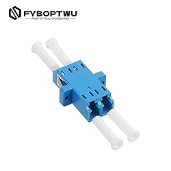 fyboptwu - 50 pcs LC Fiber Optic Coupler Adapter LC