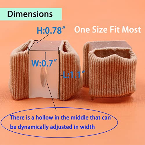 WUTAIN Toe Straightener-Soft and Skin Friendly Hammertoe Corrector, Double Orifice Design Big Toe Separator, Relieve Foot Pain Toe Separator, Suitable for Overlapping, Hallux Valgus, Hammer Toe