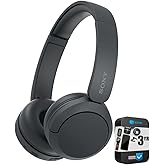 Sony WH-CH520/B Wireless Headphones with Microphone Black Bundle with 3 YR CPS Enhanced Protection Pack