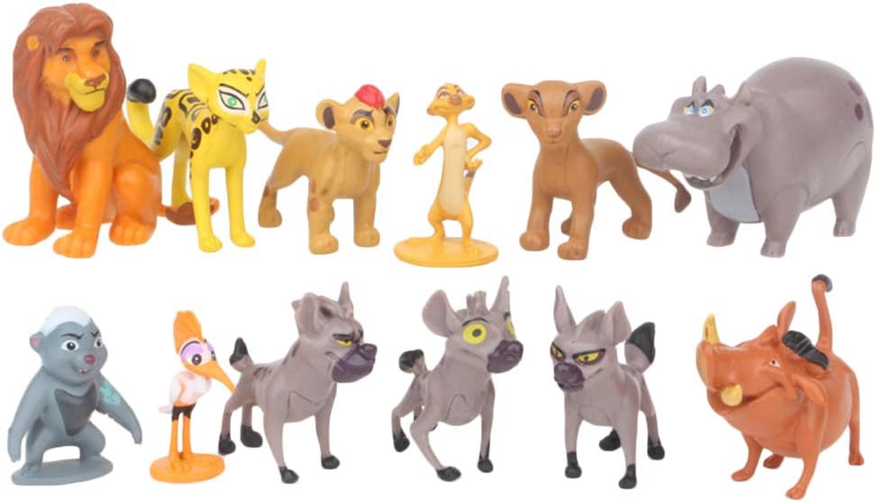 Yhkjkjiswv The Lion King Toy figurine Micro-decoration Toys Animal Lifelike Toys Toys Doll Model for Birthday Gifts (Color : A01, Size : 4cm)