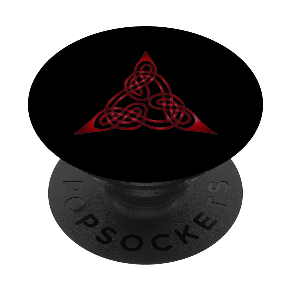 Triangle Knot With Doubled Threads Red PopSockets Swappable PopGrip