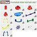 FUNTOK Marble Run Set - 122Pcs Marble Maze Game Marble Race Track Building Toy for Kid, Building Blocks Educational Toys for Boy Girl Age 3+(90 Translucent Marbulous Pcs & 32 Pcs DIY Marbles)
