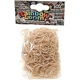 Rainbow Loom Glitter Collection: White Opal Rubber Bands with 24 C-Clips (600 Count),B0250