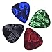 Mudder Assorted Celluloid Guitar Picks Plectrums 0.46 mm, 0.71 mm, 0.96 mm and 1.2 mm, 20 Pack