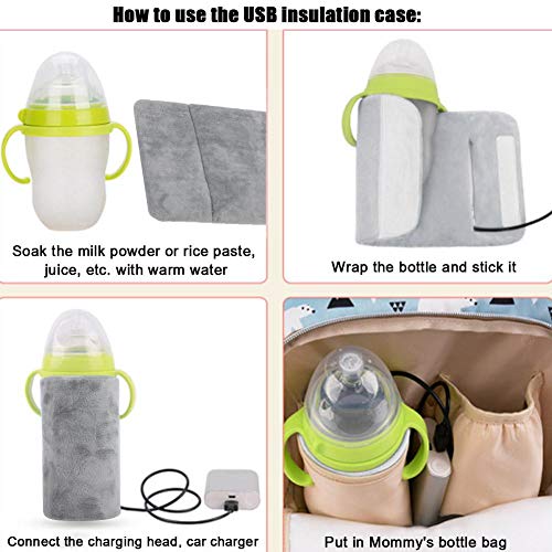 image for Semme Bottle Warmer Bag, USB Charging 42℃ Constant Temperature Contr