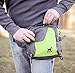Dog Walking Bag with Collapsible Bowl and Waste Bag Dispenser, Converts to Cross Body or Waist Pack. Perfect for Travel, Dog Parks, Hiking, Training, Camping, Beach. Great Gift for Dog Lovers (Green)