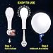 40pcs LED Light Up White Balloons by ALUNME Non Flashing Party Wedding balloon Lights Long Standby Time for Dark Party Supplies,Wedding Decorates