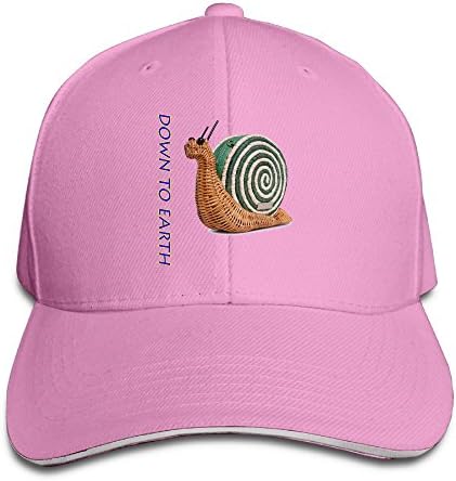 FLYL Spring Forward Wicker Snail Natural Down To Earth Unisex Washed Twill Sandwich Bill Cap Adjustable Peaked Baseball Cap Fashion Golf Hat Cool Baseball Caps &amp; Golf Capssnapback Hat Pink