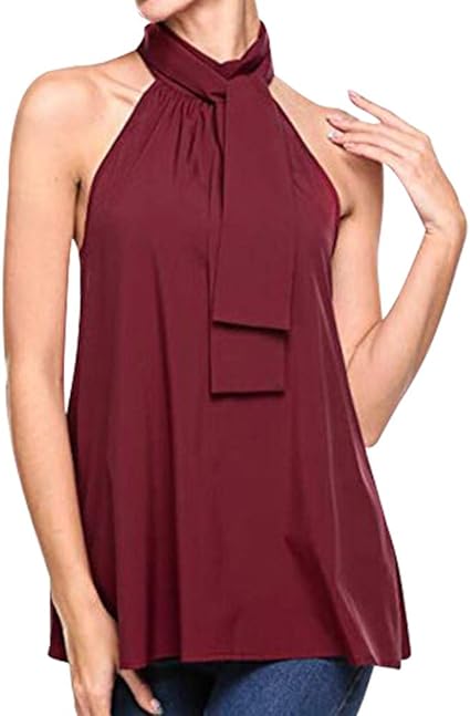 halter neck flowy top