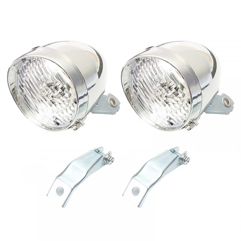2PCS Bicycle Lights, Bike LED Lamp 3 LED Retro Bike Front Lights Lights Waterproof Cycling Accessories