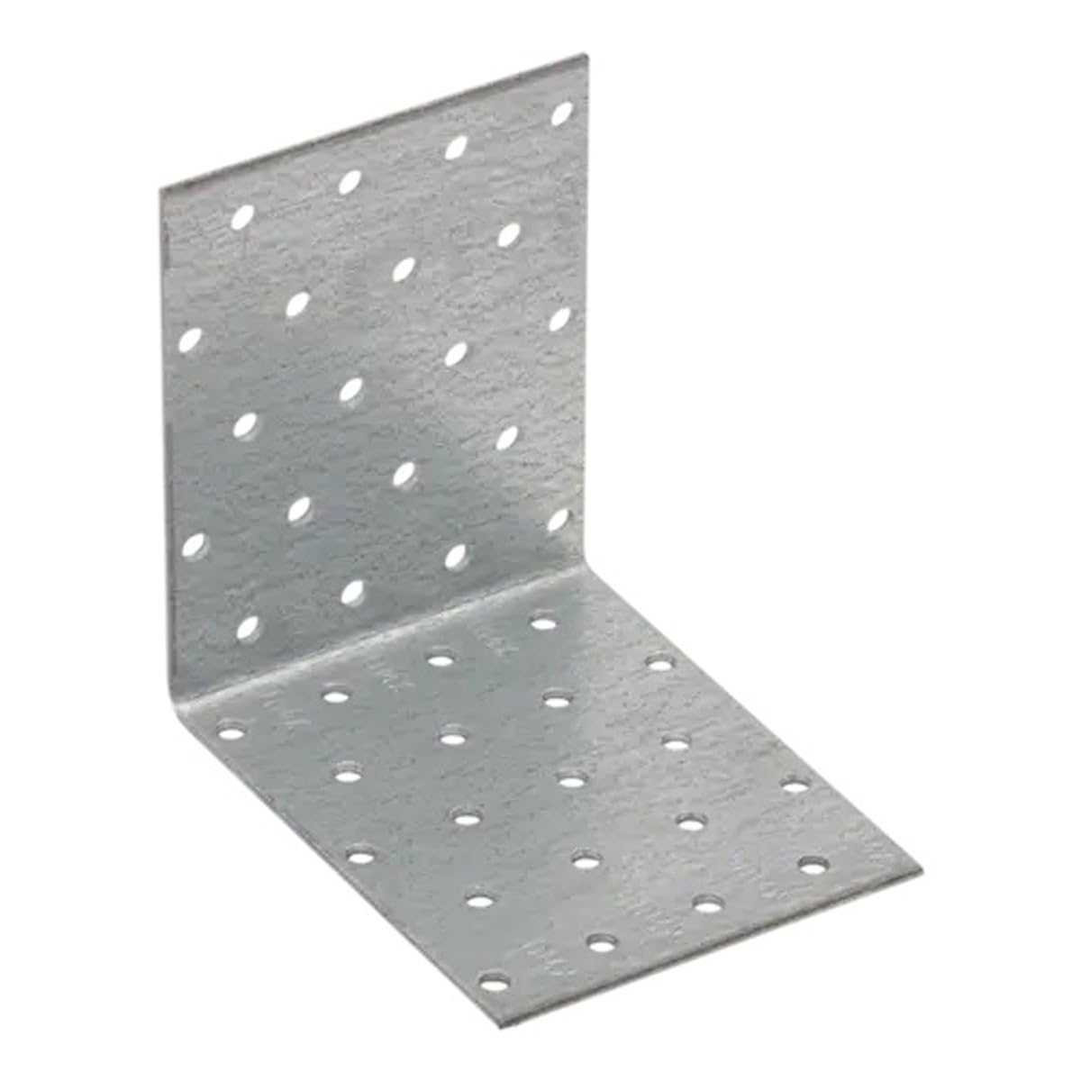 100mm x 100mm x 80mm Galvanised Perforated Angle Plate Bracket Connector for Wood 2mm Thick Steel Corner Bracket Metal L Plate Heavy Duty KM12 (Pack of 10) L07-08ABC