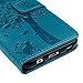 Galaxy S8 Plus Case, YOKIRIN Flip Wallet PU Leather [Kickstand] [Emboss Tree] Magnetic Closure Protective Cover Skin Handbag with Card Slots Detachable Wrist Strap for Samsung Galaxy S8 Plus, Blue