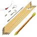 Boeray 11' Fiberglass Running Electrical Wire Cable Pulling Fish Tape Kit with 5 Different Attachments and Fish Tape Tool in a Carrying Case